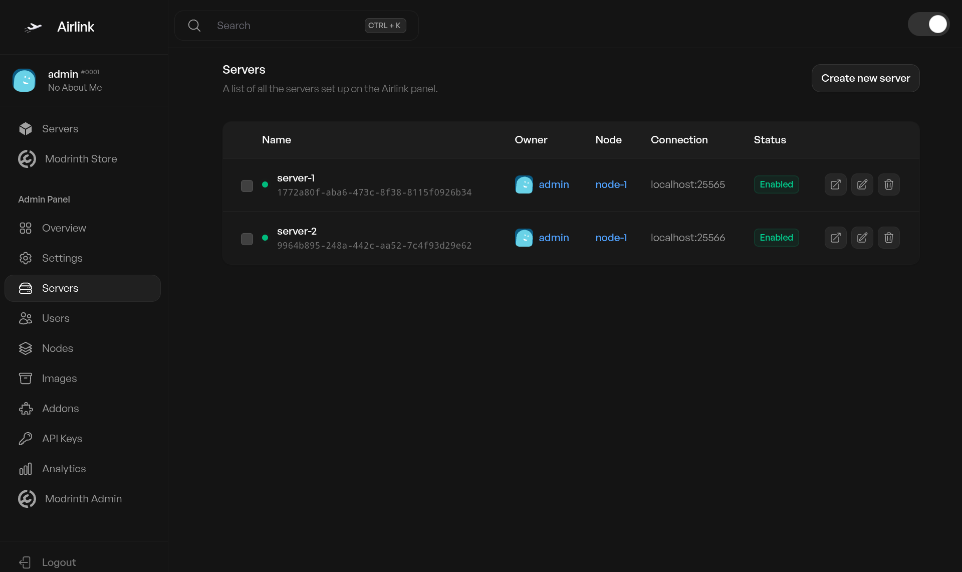 Server Management