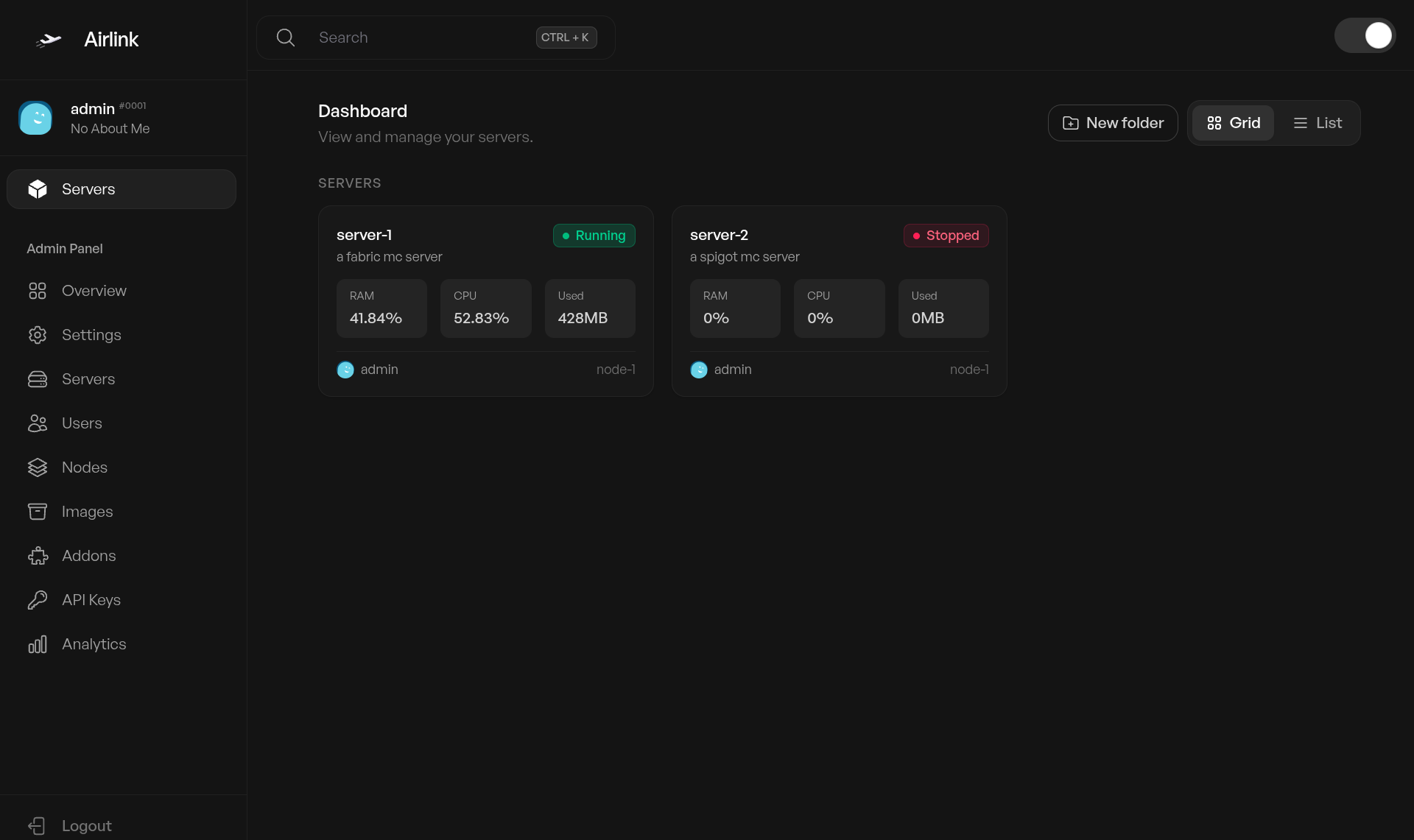 Dashboard